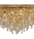 Flush Ceiling 9 Light French Gold, Crystal - 7