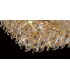 Flush Ceiling 9 Light French Gold, Crystal - 8