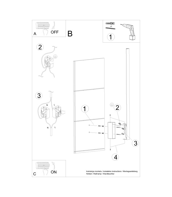 Lahti 90cm Integrated LED Wall Lamp Beige 4000K-9