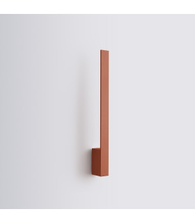 Lahti 50cm Integrated LED Wall Lamp Red Ochre 4000K-2