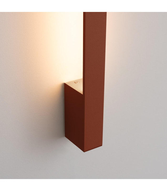 Lahti 90cm Integrated LED Wall Lamp Red Ochre 3000K-4