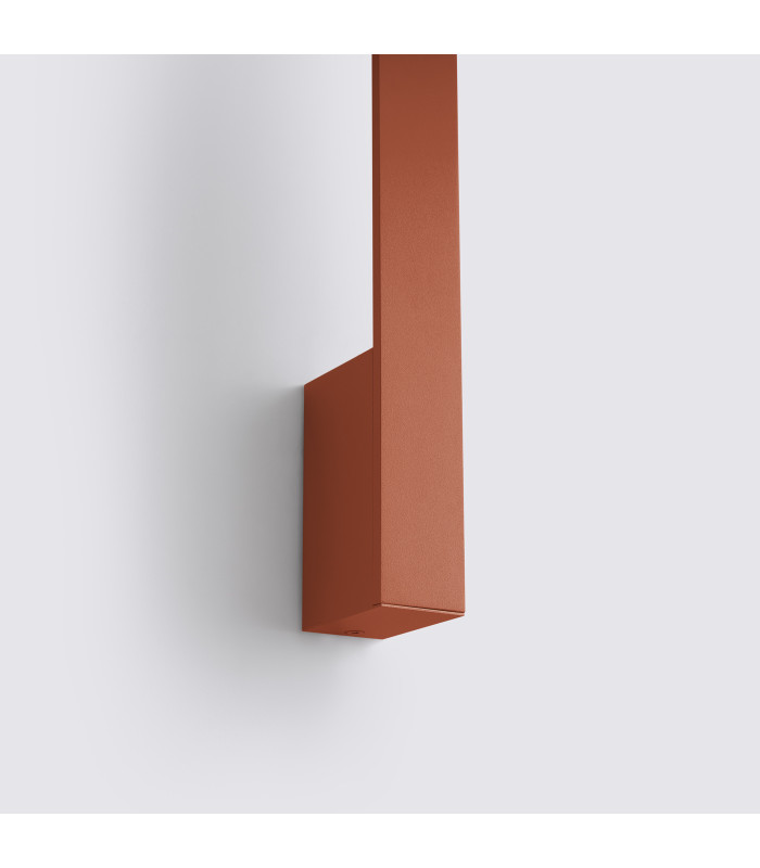 Lahti 70cm Integrated LED Wall Lamp Red Ochre 3000K-5