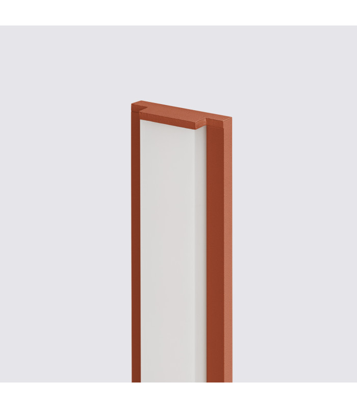 Lahti 70cm Integrated LED Wall Lamp Red Ochre 3000K-6