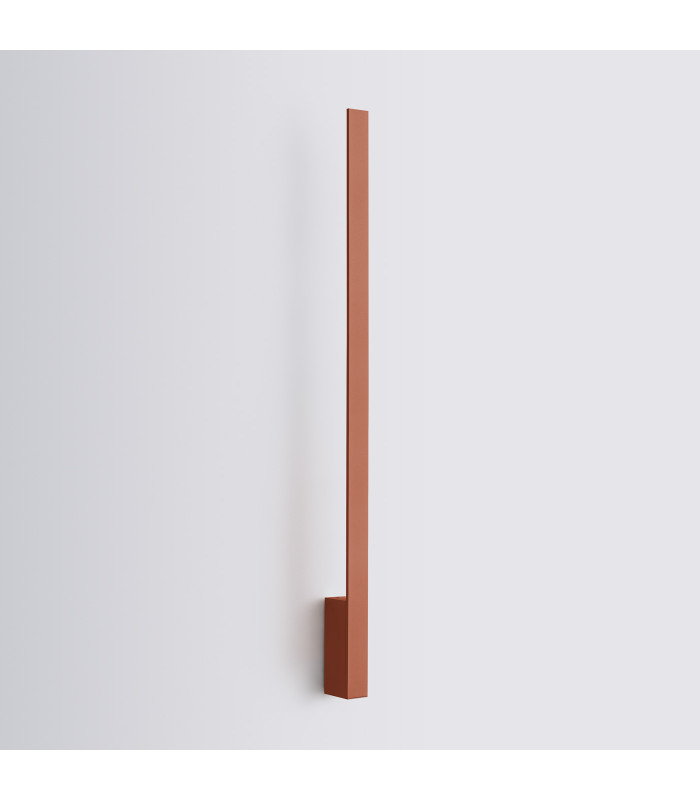 Lahti 90cm Integrated LED Wall Lamp Red Ochre 4000K-2