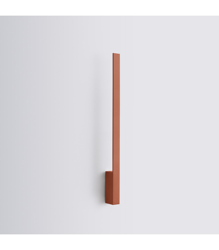 Lahti 70cm Integrated LED Wall Lamp Red Ochre 4000K-5