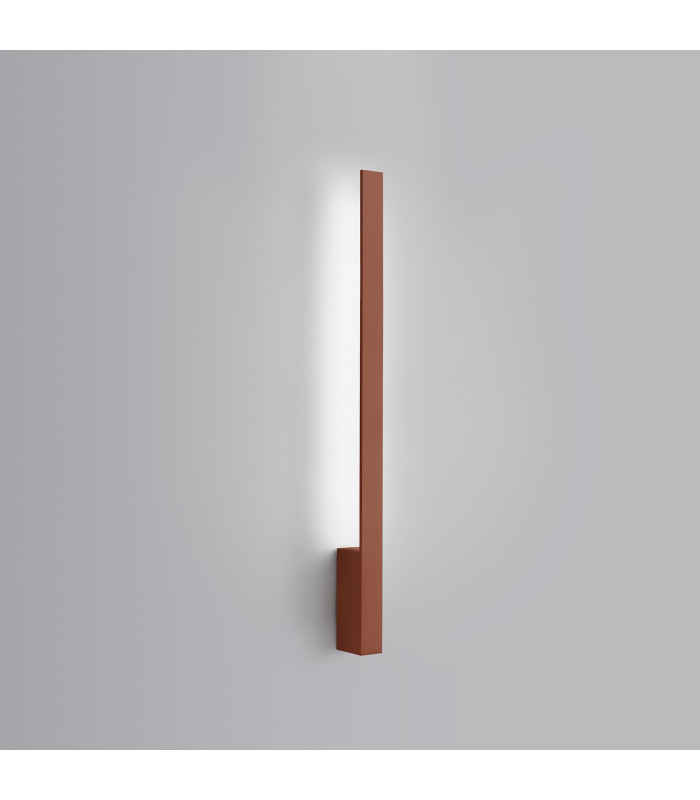 Lahti 70cm Integrated LED Wall Lamp Red Ochre 4000K-6