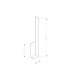 Lahti 90cm Integrated LED Wall Lamp Red Ochre 4000K-8