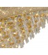 Flush Ceiling 18 Light French Gold, Crystal - 7