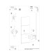 Lahti 90cm Integrated LED Wall Lamp Red Ochre 4000K-9