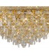 Flush Ceiling 18 Light French Gold, Crystal - 8