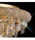 Flush Ceiling 18 Light French Gold, Crystal - 10