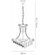 Ceiling Pendant Chandelier 9 Light French Gold, Crystal - 3