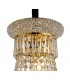 Ceiling Pendant Chandelier 9 Light French Gold, Crystal - 4