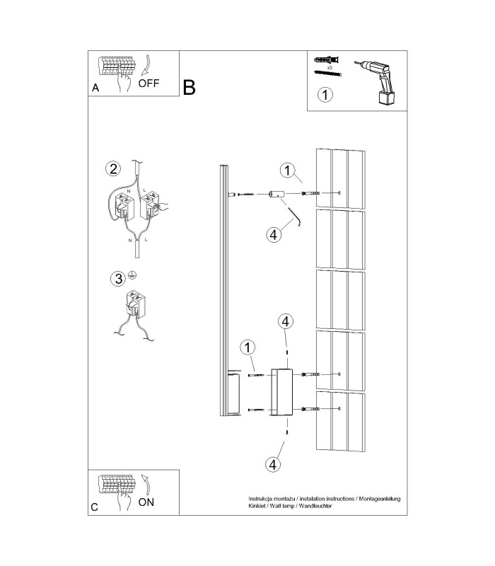 Lagom 90cm Integrated LED Wall Lamp Golden 3000K-9