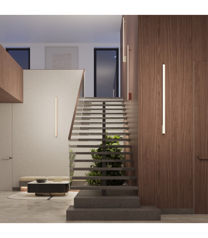 Lagom 90cm Integrated LED Wall Lamp Beige 3000K-9
