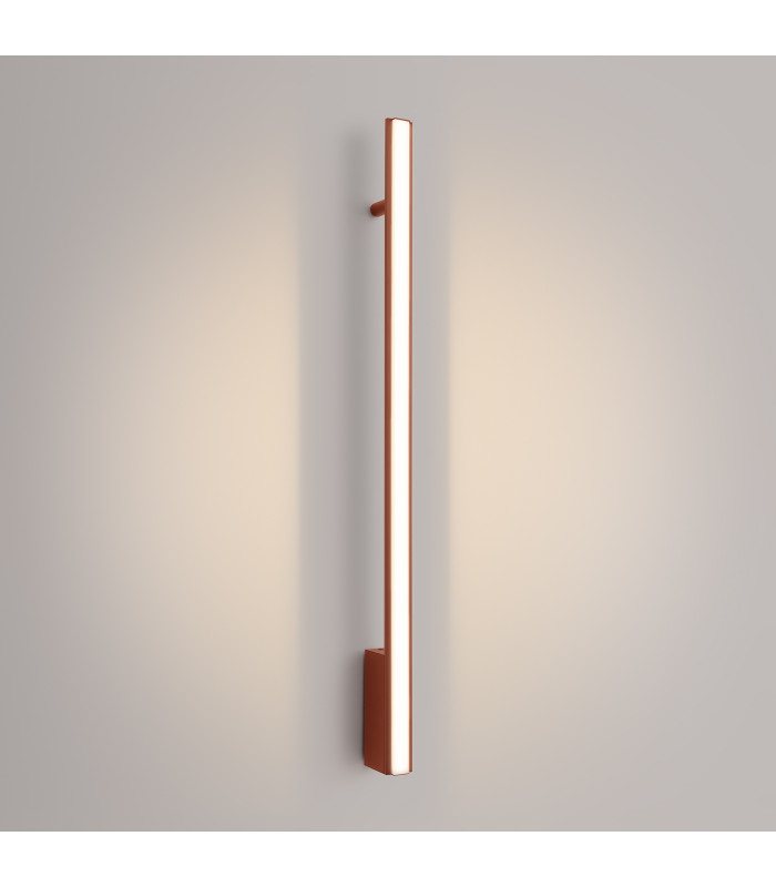 Lagom 90cm Integrated LED Wall Lamp Red Ochre 3000K-3