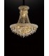 Ceiling Pendant Chandelier 9 Light French Gold, Crystal - 13