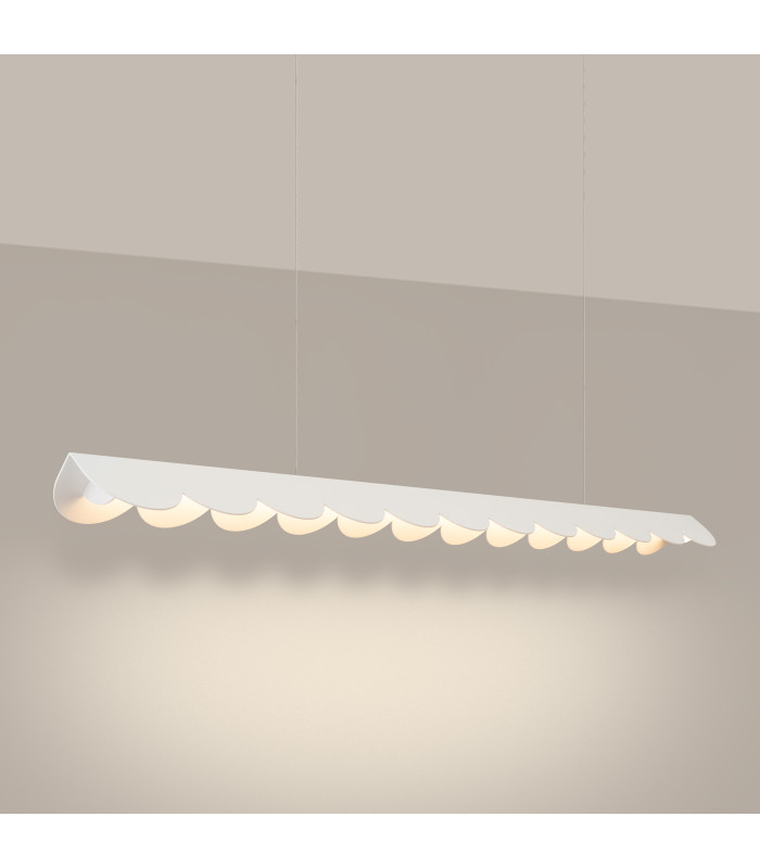 Biscuit 130cm LED Bar Pendant Ceiling Light White 3000K-3