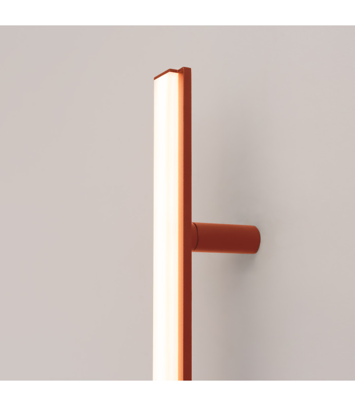 Lagom 150cm Integrated LED Wall Lamp Red Ochre 3000K-7
