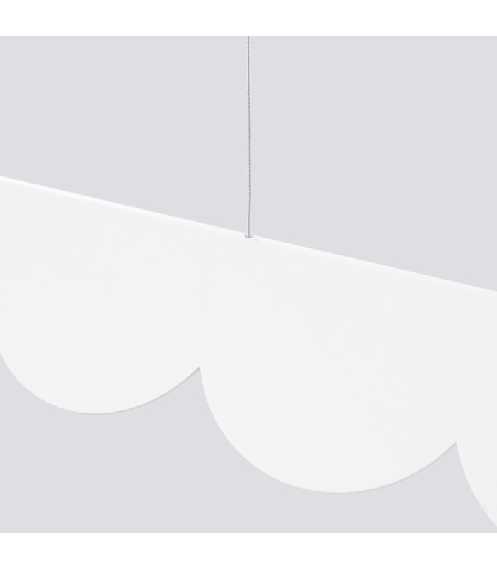 Biscuit 130cm LED Bar Pendant Ceiling Light White 3000K-8
