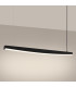 Jorun LED 150cm Bar Pendant Ceiling Light Black 3000K-3