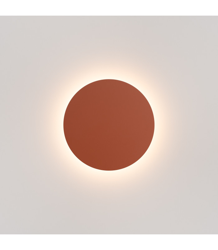 Borgen Integrated LED Flush Wall Lamp Red Ochre-5