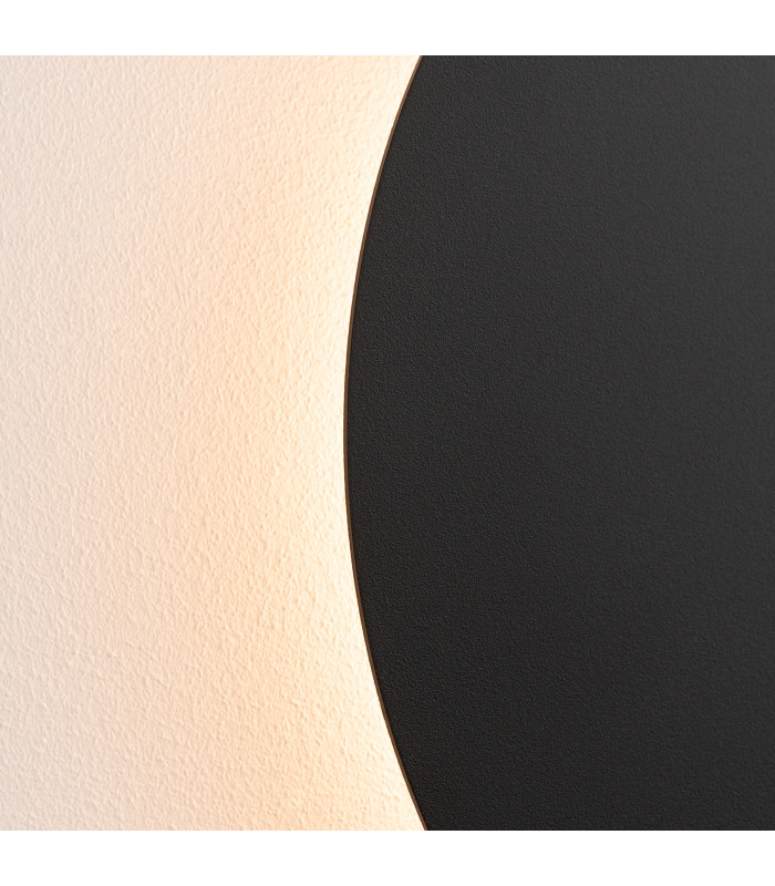 Borgen Integrated LED Flush Wall Lamp Black-7