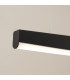 Jorun LED 150cm Bar Pendant Ceiling Light Black 3000K-6