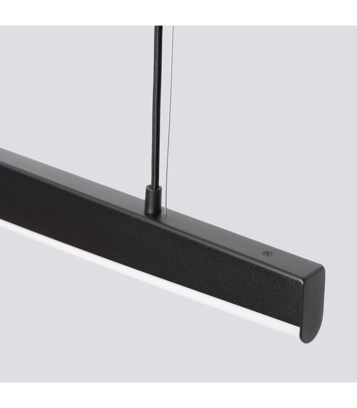 Jorun LED 150cm Bar Pendant Ceiling Light Black 3000K-7