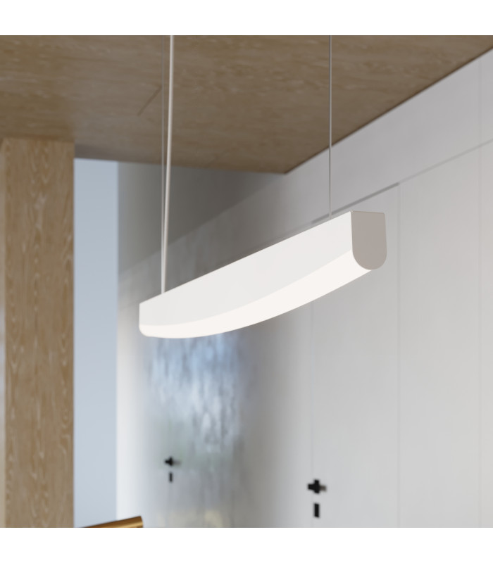Jorun LED 150cm Bar Pendant Ceiling Light White 3000K-11