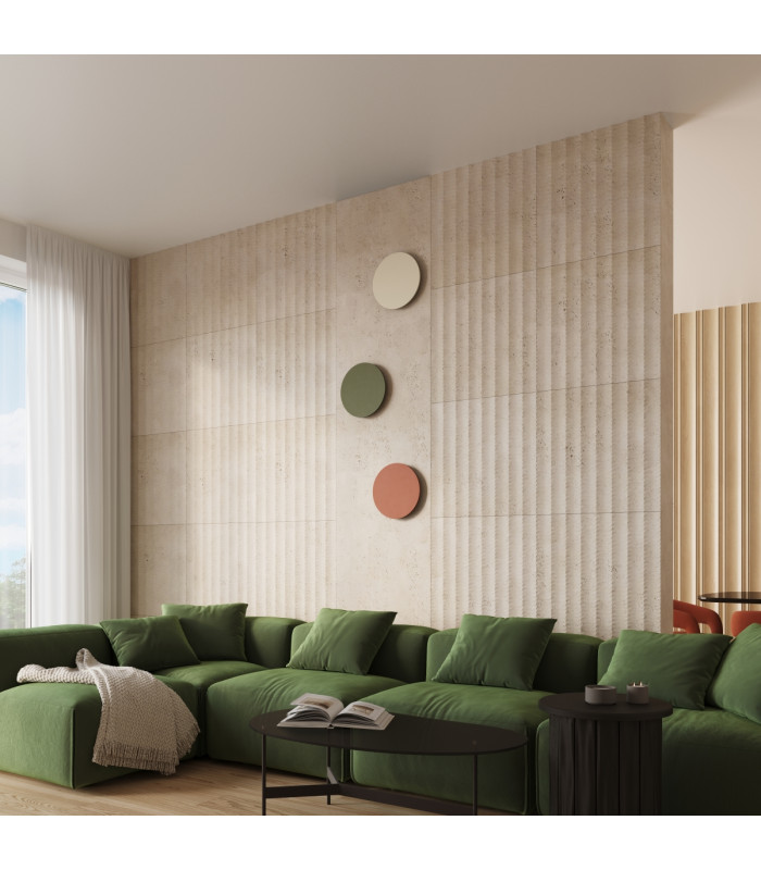 Borgen Integrated LED Flush Wall Lamp Beige-12