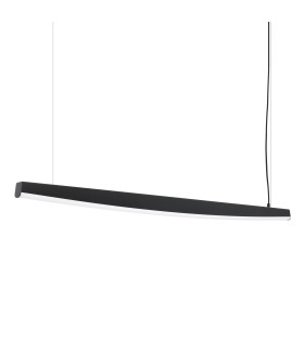 Jorun LED 150cm Bar Pendant Ceiling Light Black 4000K-1