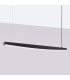 Jorun LED 150cm Bar Pendant Ceiling Light Black 4000K-2
