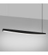 Jorun LED 150cm Bar Pendant Ceiling Light Black 4000K-3