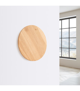 Borgen Integrated LED Flush Wall Lamp Oak-2
