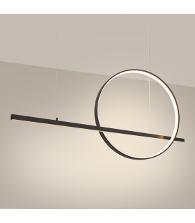 Glad Integrated LED Pendant Ceiling Light Black 3000K-2