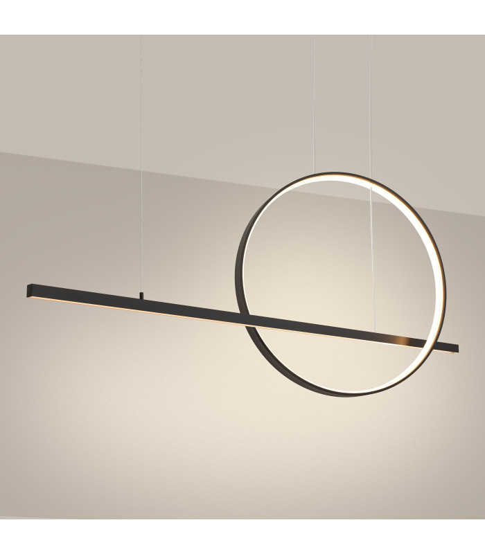 Glad Integrated LED Pendant Ceiling Light Black 3000K-2