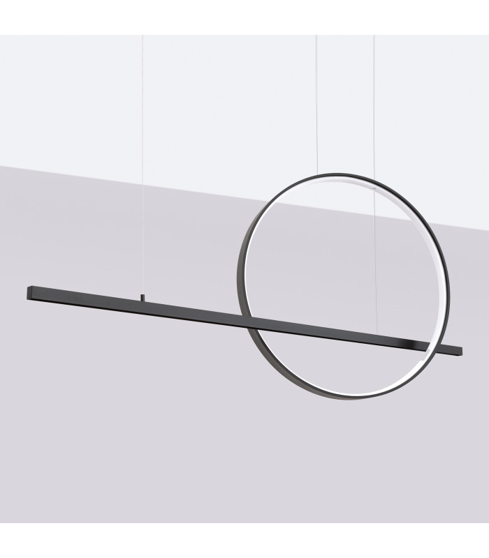 Glad Integrated LED Pendant Ceiling Light Black 3000K-3