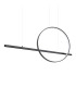Glad Integrated LED Pendant Ceiling Light Black 4000K-1