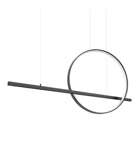 Glad Integrated LED Pendant Ceiling Light Black 4000K-1
