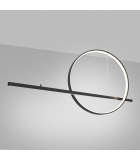 Glad Integrated LED Pendant Ceiling Light Black 4000K-2