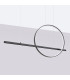 Glad Integrated LED Pendant Ceiling Light Black 4000K-3