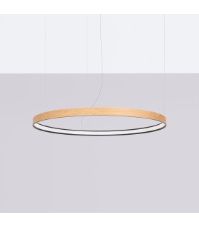 Rio_Eik Integrated LED Pendant Ceiling Light Natural Wood-2