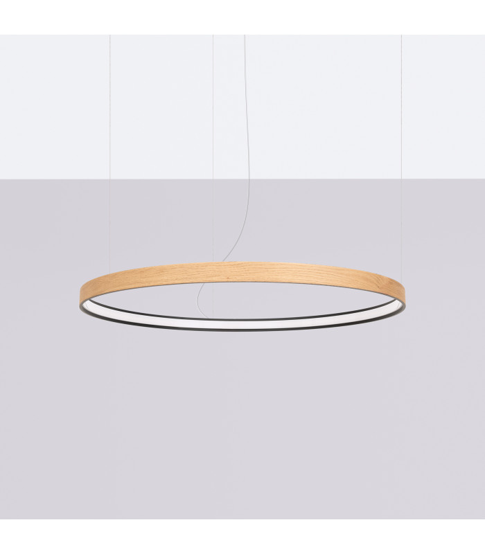 Rio_Eik Integrated LED Pendant Ceiling Light Natural Wood-2