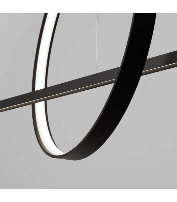 Glad Integrated LED Pendant Ceiling Light Black 4000K-6