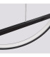 Glad Integrated LED Pendant Ceiling Light Black 4000K-7