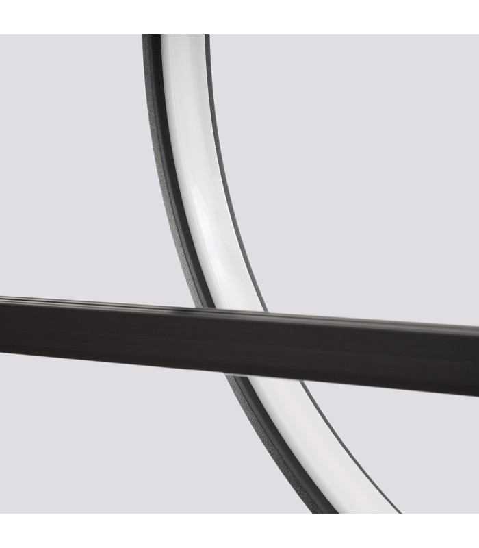 Glad Integrated LED Pendant Ceiling Light Black 4000K-8