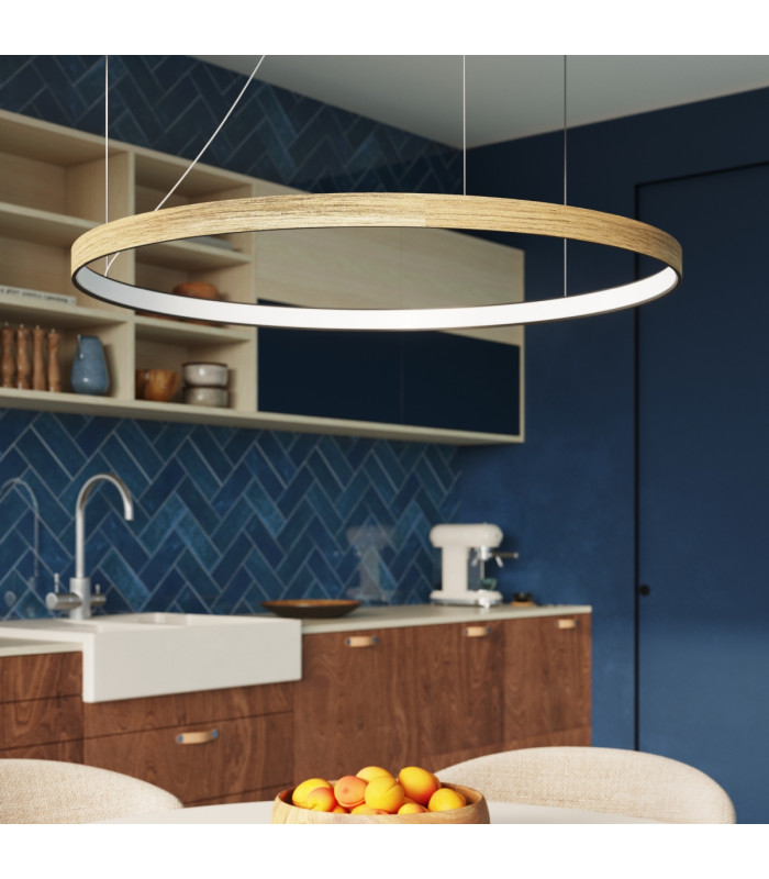 Rio_Eik Integrated LED Pendant Ceiling Light Natural Wood-12