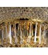 Ceiling Pendant Chandelier 18 Light French Gold, Crystal - 15