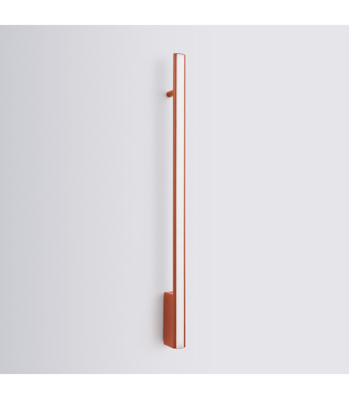 Lagom 90cm Integrated LED Wall Lamp Red Ochre 4000K-2